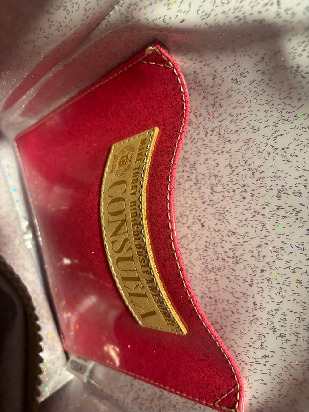 Consuela Multicolor Striped Tote with Tan Accents - Picture 2 of 3